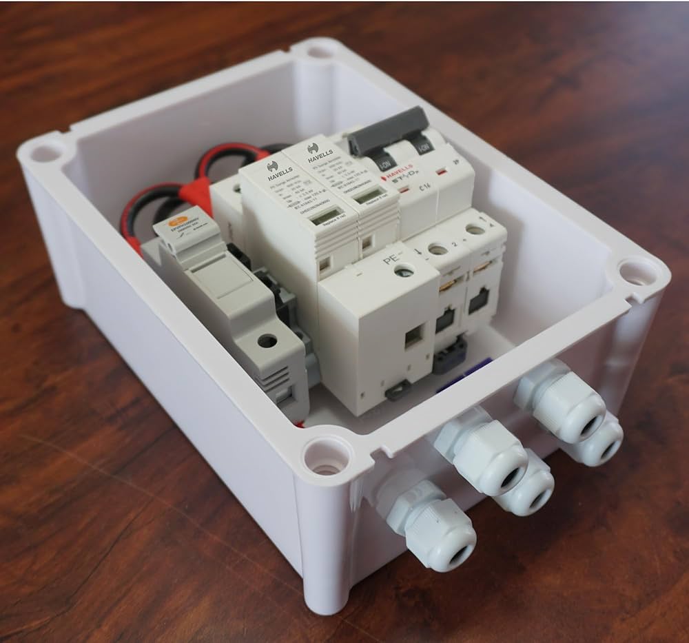 Kenbrook Solar DCDB 1 in 1 Out Inbuilt DC Fuse 20A, SPD 600V